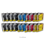 Pack 20 Tinteiros compatíveis Brother LC980/LC1100 (CMYK)