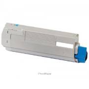 Toner compatível Oki c5850/c5950 ciano (43865723)
